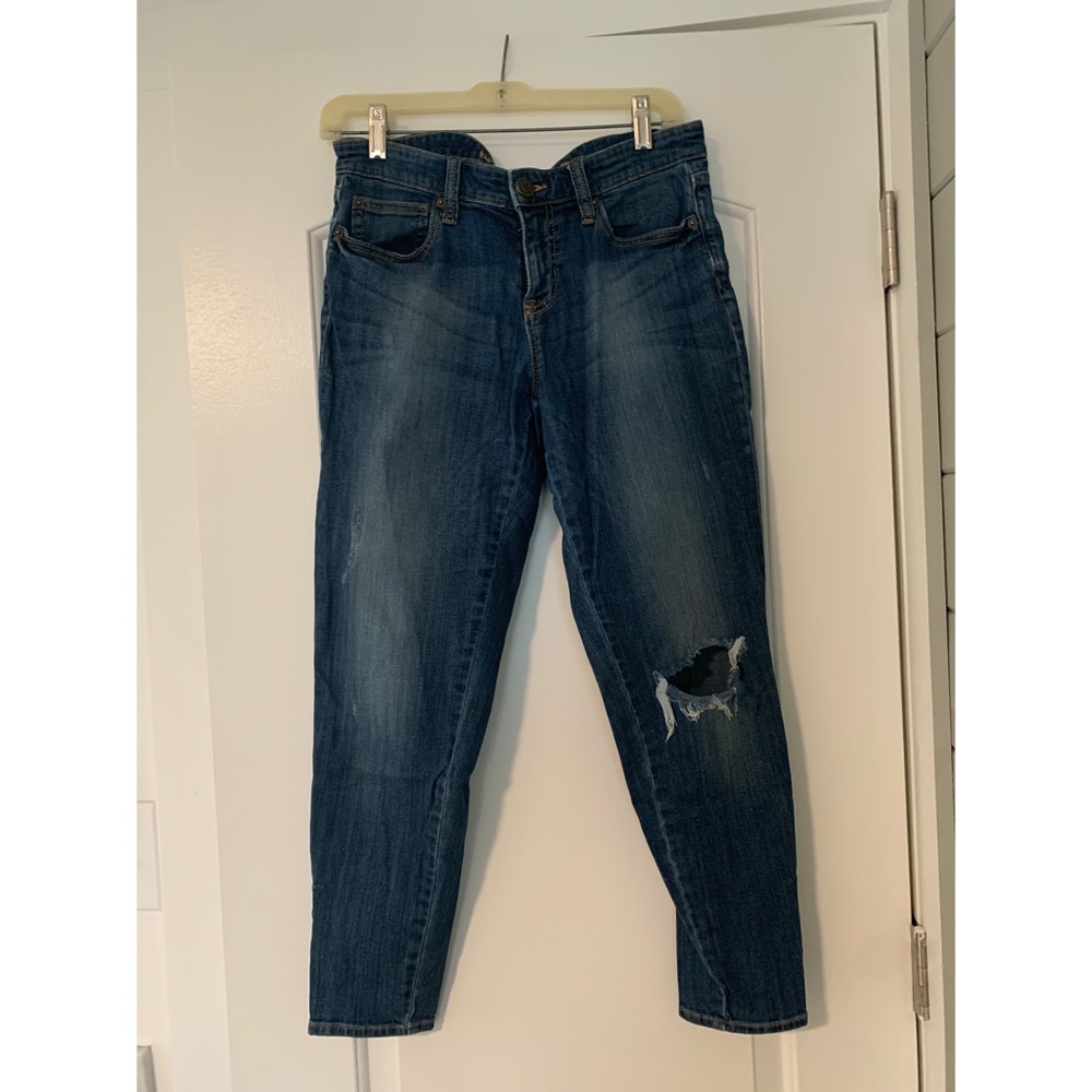 Gap premium skinny ankle jeans with zipper detail